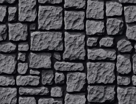 The image is a gray stone wall with irregularly shaped stones. - seamless and tileable