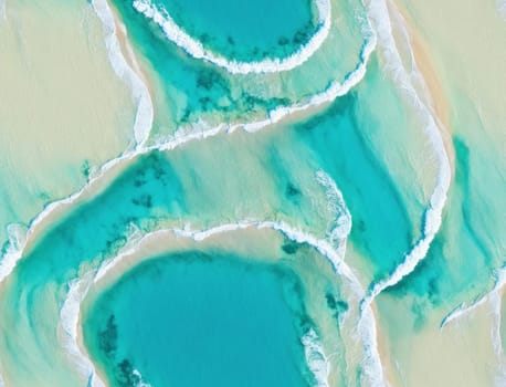 The image is a blue and green marble-like pattern with swirling shapes and lines. - seamless and tileable