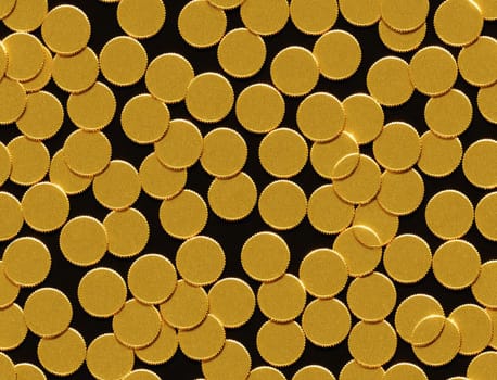 The image is a gray and beige pattern of circles on a gray background. - seamless and tileable