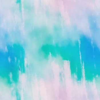 The image is a watercolor painting of a cloudy sky with shades of blue, green, and white. - seamless and tileable