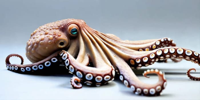 Huge octopus. Generative AI. High quality photo