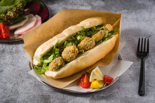 Deep fried mussels in bread and with greens on the side. Turkish name Midye Tava