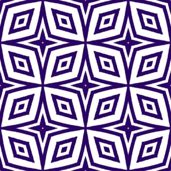 Tiled watercolor pattern. Purple symmetrical kaleidoscope background. Textile ready Actual print, swimwear fabric, wallpaper, wrapping. Hand painted tiled watercolor seamless.