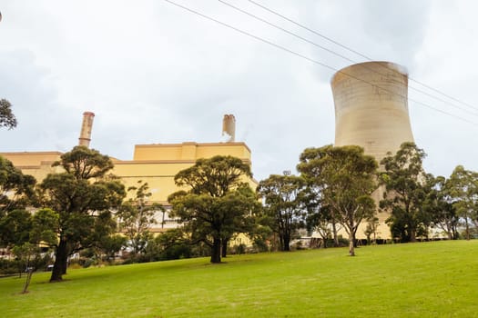 Graeme Edwards Memorial Park near Yallourn Power Station built as a memory of an employee killed at the plant. Based near the town of Yallourn, in Victoria, Australia