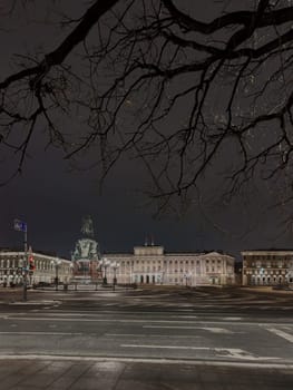 Russia, St. Petersburg, Government building, Mariinsky Palace. Legislative Assembly. Historical architecture. Russian flag. High quality photo