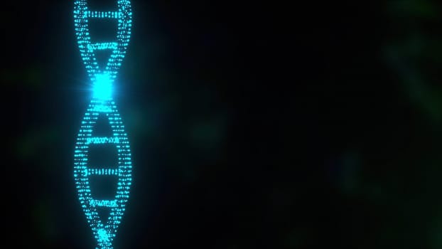 Abstract DNA helix. Computer generated 3d render