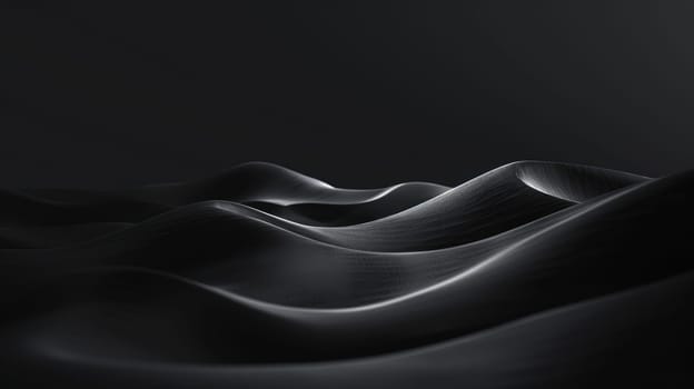 A black background with subtle gradients, Abstract Black Gradient Background, Generative AI.