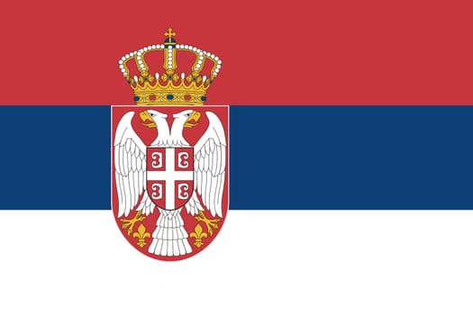 A Serbia flag background illustration red blue white