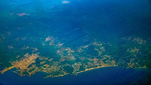 flying over Barcelona a bird's-eye view