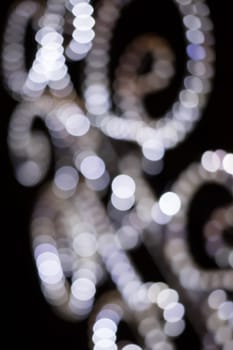 Blurred bokeh light , Christmas and New Year holidays background - image