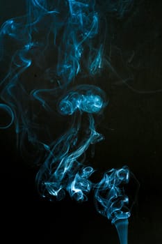 smoke cloud with black background. fog texture - image