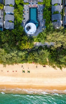 View of Natai beach in Khao Lak, Phang Nga, Thailand, south east asia