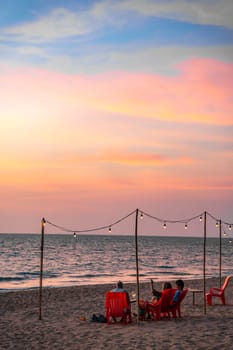 View of Natai beach in Khao Lak, Phang Nga, Thailand, south east asia