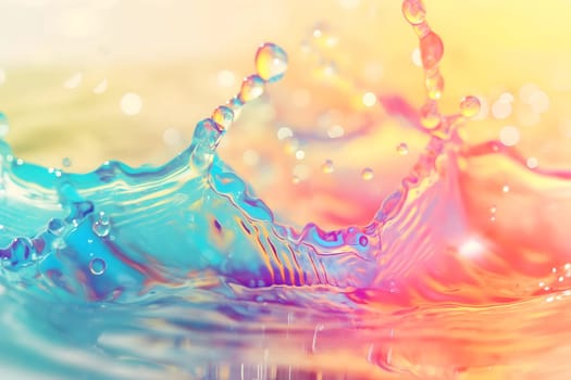 Vibrant abstract water splash image capturing dynamic movement and bright colors in high resolution.