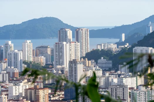 Skyline of Santos, SP, Brazil. April 3 2024.