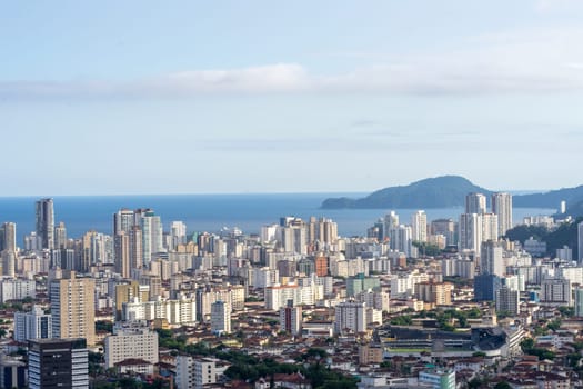 Skyline of Santos, SP, Brazil. April 3 2024.