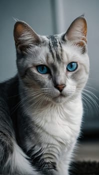 Photo of a cute cat. AI generated
