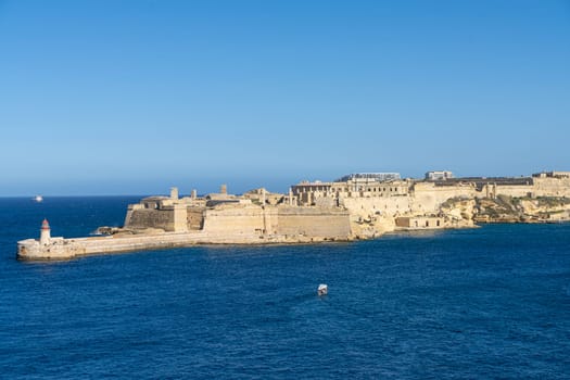 Valletta, Malta, April 03, 2024. panoramic view of the city port entrance