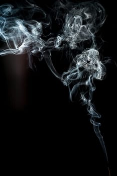 smoke cloud with black background. fog texture - image