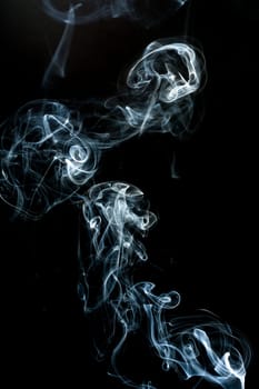 smoke cloud with black background. fog texture - image