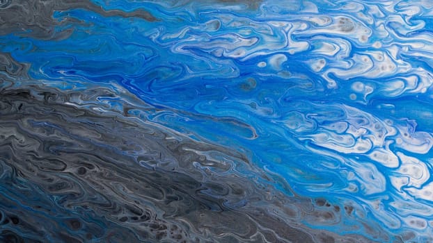 Abstract texture of liquid acrylic art. Part of image.