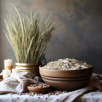 A table displaying two bowls overflowing with delicious food.