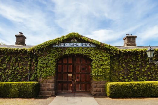 KILMORE, AUSTRALIA - SEPTEMBER 23: Historic Victorian architecture of Old Kilmore Gaol in Kilmore, Victoria, Australia in 2023