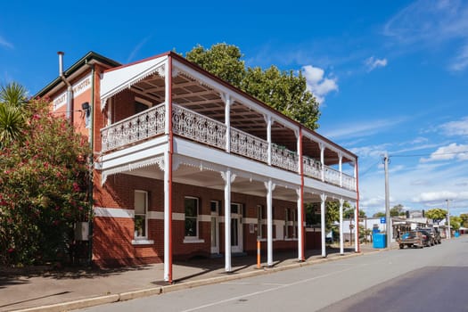 VIOLET TOWN, AUSTRALIA - DECEMBER 28 2023: Summer afternoon views of Violet Town township in Goulburn Valley, Victoria, Australia