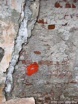 texture of a concrete wall with cracks