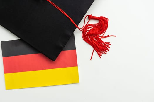 graduation hat isolated on white background - education concept. High quality photo