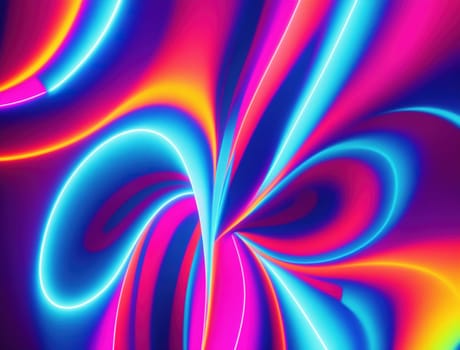 The image is a swirling, colorful pattern that appears to be made up of many different shapes and colors.