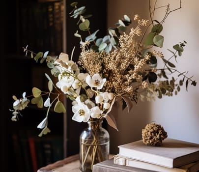 Beautiful bouquet of flowers in a vase. Floral arrangement