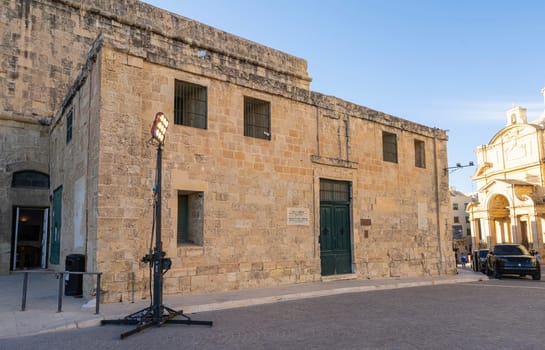 Valletta, Malta, April 03, 2024. exterior view of the House of Annona in the city center