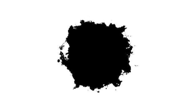 3d render Black ink. Computer generated