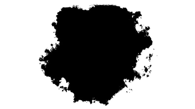 3d render Black ink. Computer generated