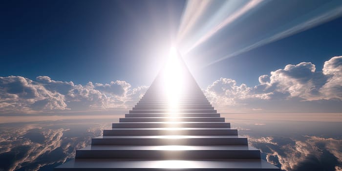 Stairway To Heaven With Light At Fat