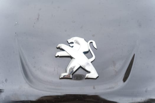 Bobruisk, Belarus - September 24, 2023: Car company logo - Peugeot on a car.