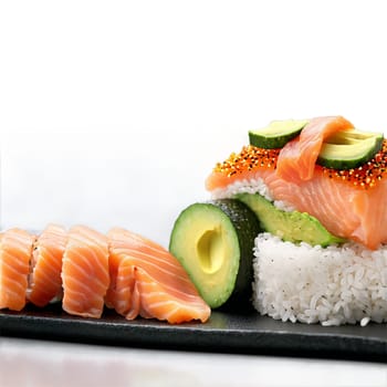 close-up food, isolated on transparent background