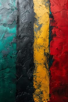 Background in African colors, yellow, green, red and black . Background symbolizing the abolition of slavery in the USA.