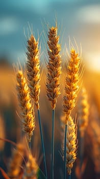 A Gentle Breeze Through a Field of Golden Barley, The subtle sway of crops blurring in the wind, a testament to growth and nourishment.