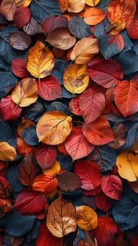 Rustling Leaves on an Autumn Day, Colors blurring together, a seasonal symphony of change and decay.