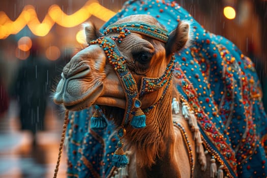 The camel is a symbol of the Islamic ritual sacrifice of Eid al-Adha, the symbol of Eid al-Adha or Eid ul-Kabir.