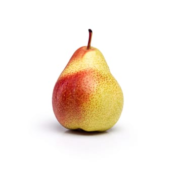 Vitamin c, fruit and pear in studio for fiber, diet and healthy nutrition on isolated white background. Food, organic produce and grocery for natural wellness, antioxidants and detox on mockup.