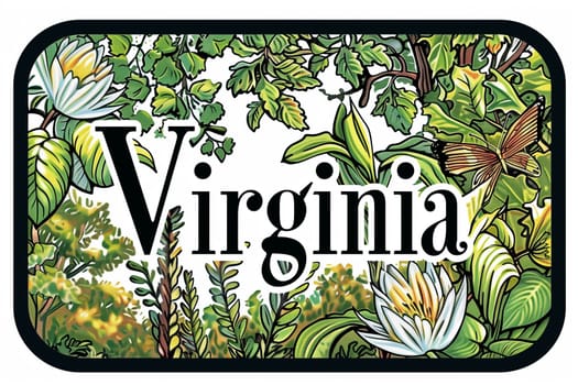 A sign reading Virginia standing alongside a road, indicating the states presence.
