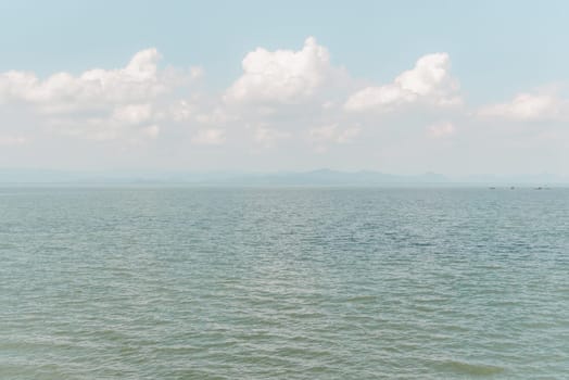 Travel in nature at a beach and tropical sea with blue sky