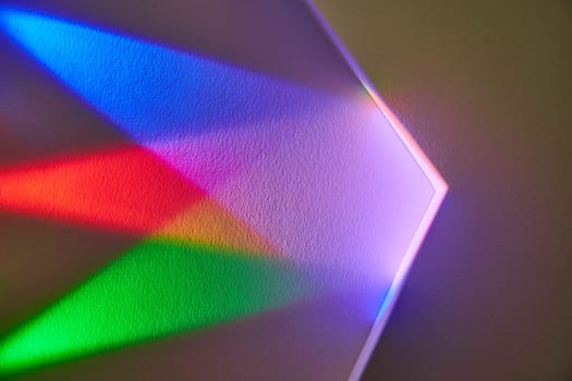 Vibrant Spectrum of Refracted Light in Indoor Setting, Embodying Energy, Diversity and Optics