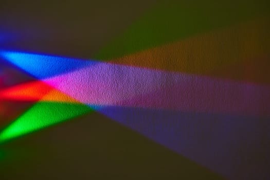 Vibrant Prism Light Display on Textured Surface - A Symbol of Unity and Creativity from Fort Wayne, Indiana