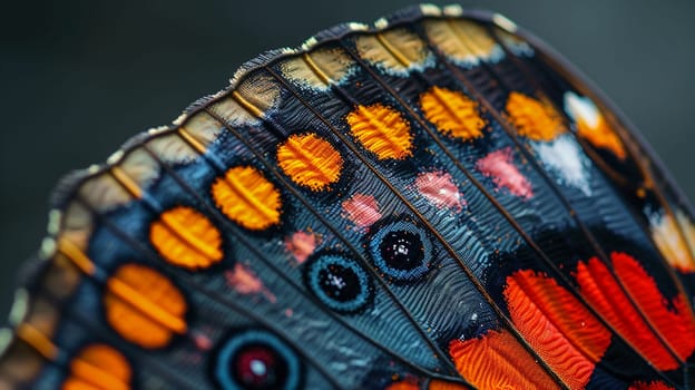 Close-up of a vibrant butterfly wing, for nature and beauty inspired projects.