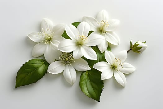 beautiful abstract background with bright flowers. AI generated image.