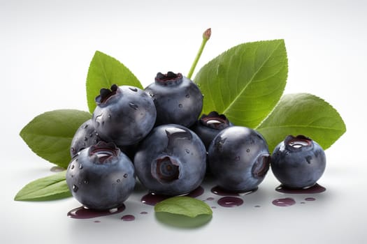 Cherry on background. Juicy red cherry, fresh and sweet. Generated AI